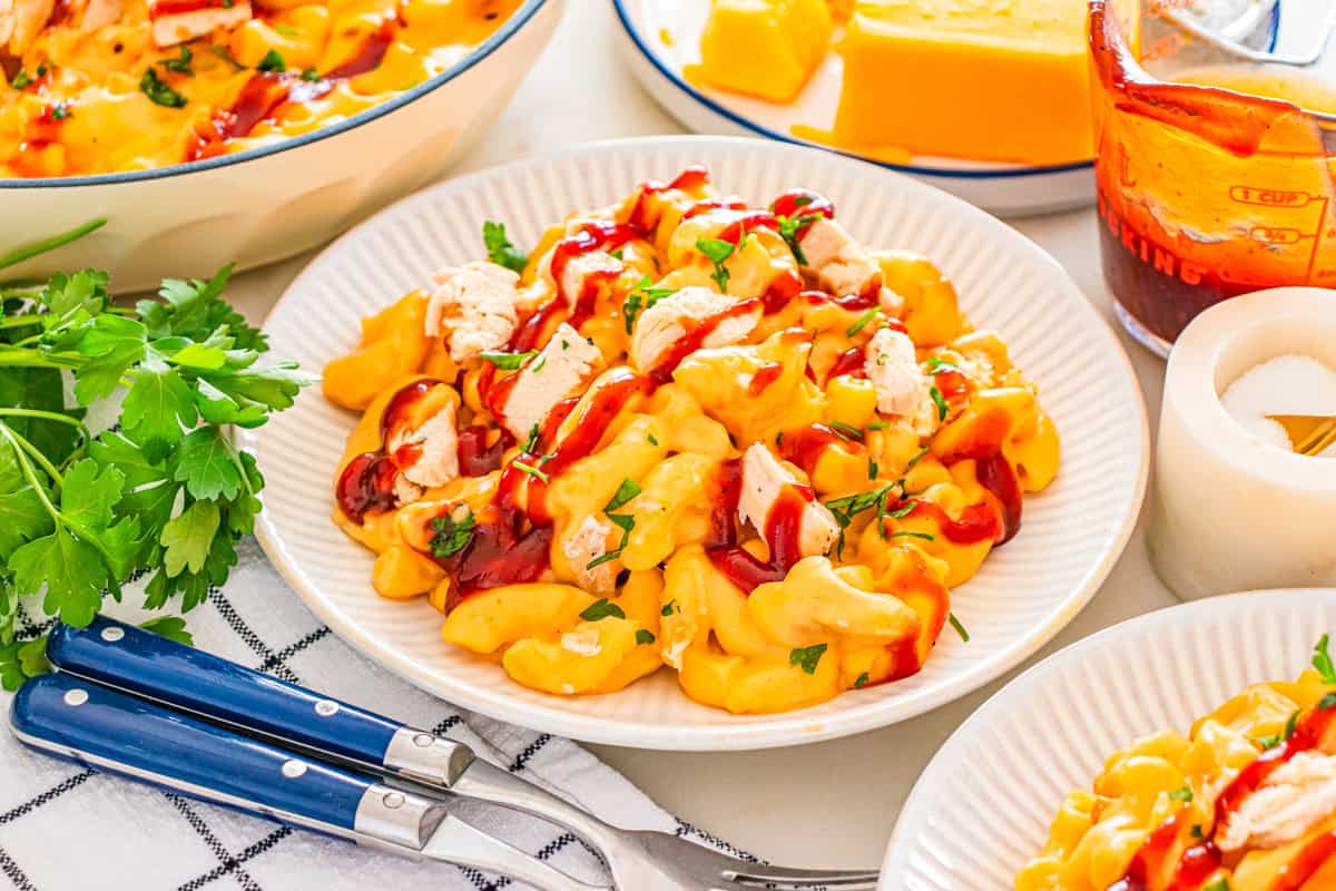 BBQ Chicken Mac and Cheese