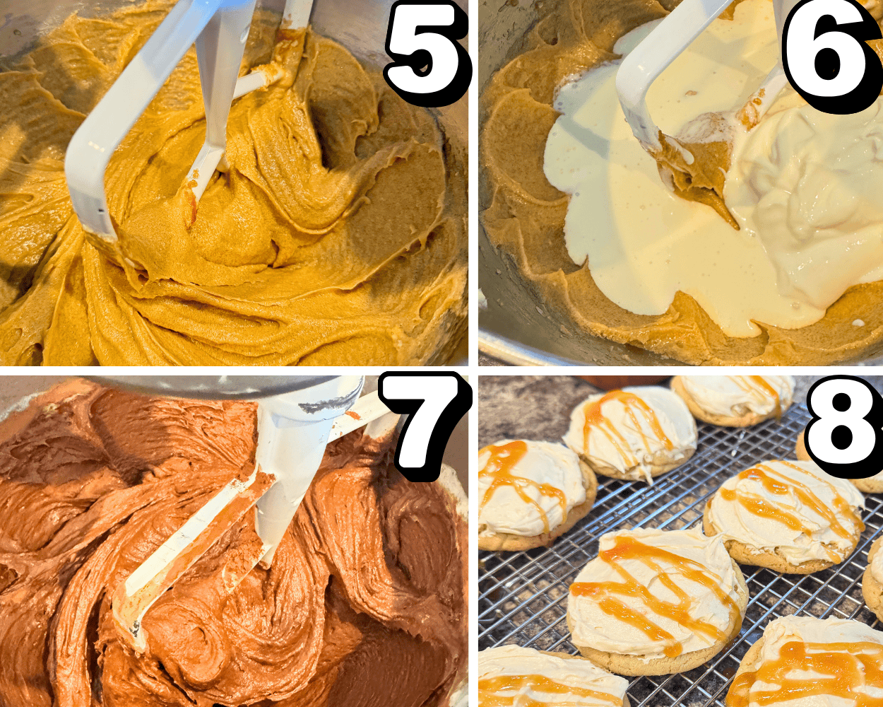 Buttercream frosting mixing in a bowl, creamy texture, baking, dessert, sweet treats, cake decorating.