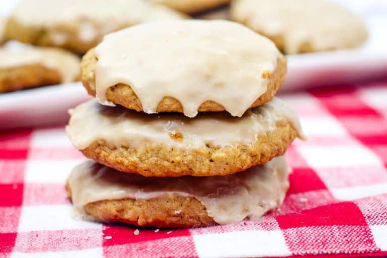 Soft Iced Oatmeal Cookies