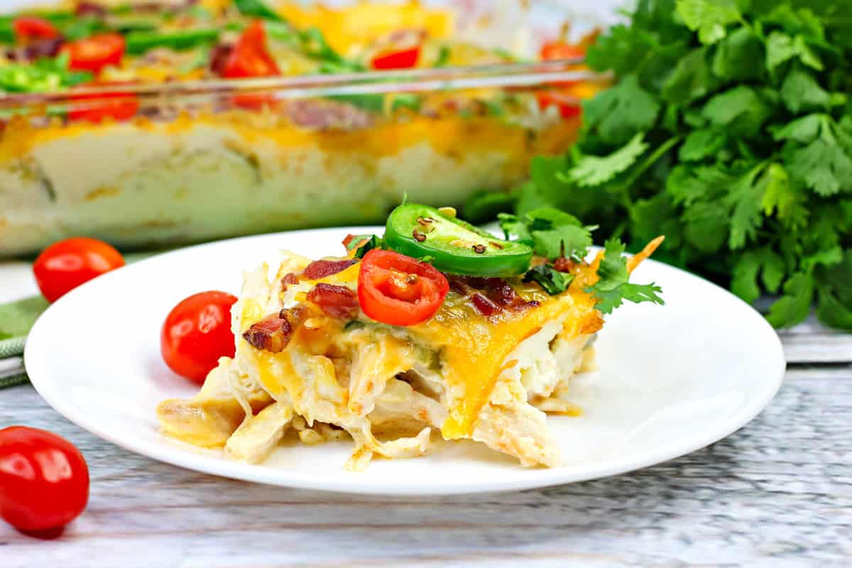 Chicken Jalapeno Popper Casserole