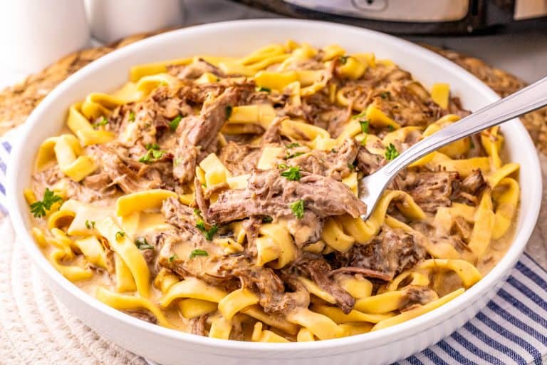 Crock Pot Beef and Egg Noodles