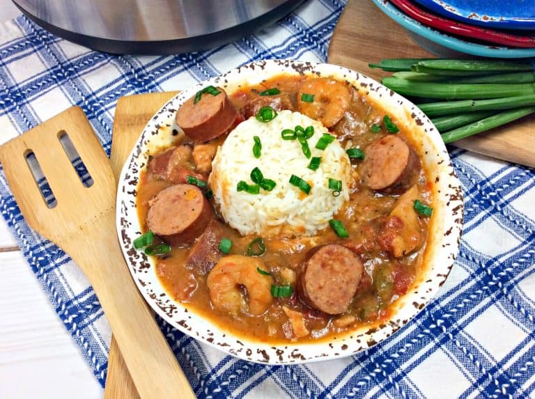 Instant Pot Gumbo With Chicken Shrimp and Sausage