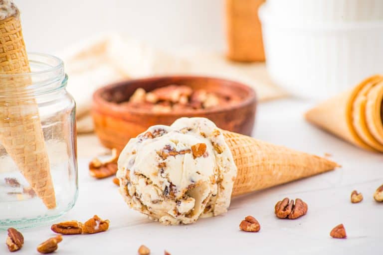 No Churn Butter Pecan Ice Cream