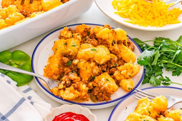 Sloppy Joe Tater Tot Casserole